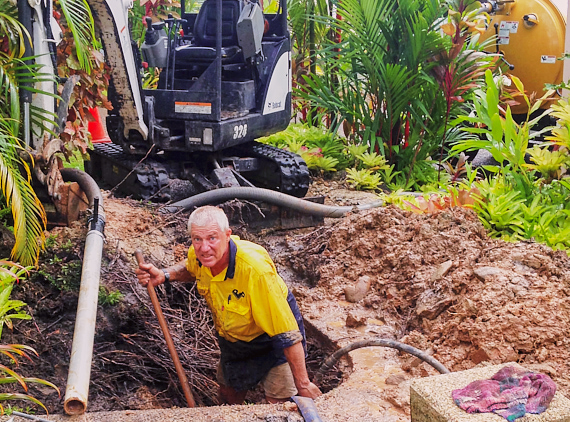PVP Plumbing - Excavator/hydro resort water leak repair